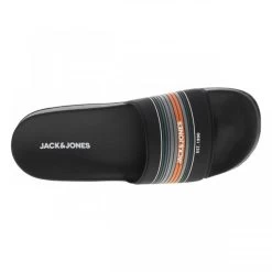 Claquettes Jack & Jones Noires à Semelle Antidérapante Et Liserés Sur Le Coup-de-pied -Passons à la mode masculine ! 112732 18918ch claquettes jack et jones noires a semelle antiderapante et liseres sur le coup de pied 05 600x600