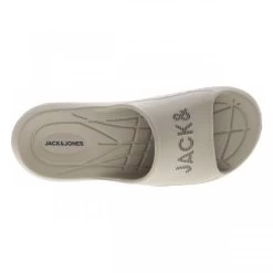 Claquettes Jack & Jones Taupe à Semelle Intérieure Antidérapante Et Semelle Plate -Passons à la mode masculine ! 112734 18920ch claquettes jack et jones taupe a semelle interieure antiderapante et semelle plate 05 600x600