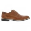 Derbies Pikolinos En Cuir à Talon Plat Et à Lacets Ronds Marron