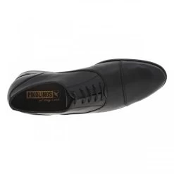 Derbies Pikolinos En Cuir Noir à Talon Décroché Bas Et Lacets Ronds -Passons à la mode masculine ! 113077 19380ch derbies pikolinos en cuir noir a talon decroche bas et lacets ronds 05 600x600