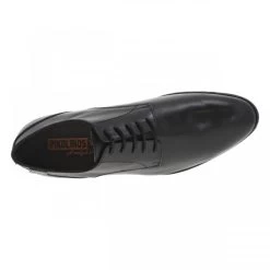 Derbies Pikolinos En Cuir Noir à Bout Pointu Et Talon Décroché Bas -Passons à la mode masculine ! 113078 19381ch derbies pikolinos en cuir noir a bout pointu et talon decroche bas 05 600x600
