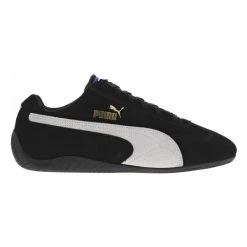 Baskets Basses Puma Speedcat Style Course Automobile En Croûte De Cuir Noir