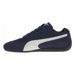 Baskets Basses Puma Speedcat Style Course Automobile En Croûte De Cuir Bleu Marine -Passons à la mode masculine ! 113102 19405ch baskets basses puma speedcat style course automobile en croute de cuir bleu marine 03 600x600