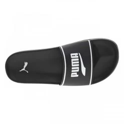 Claquettes Puma Aspect Cuir Grainé Noir, à Forme Anatomique -Passons à la mode masculine ! 113103 19406ch claquettes puma aspect cuir graine noir a forme anatomique 05 600x600