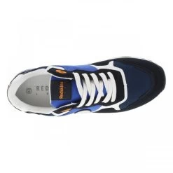 Baskets Basses Redskins Divers Textures Bleues à Talon Renforcé -Passons à la mode masculine ! 113117 19433ch baskets basses redskins divers textures bleues a talon renforce 05 600x600