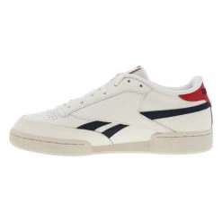 Baskets Reebok Club C En Cuir Blanc Cassé à Semelle Plate Grainée Et à Lacets Plats -Passons à la mode masculine ! 113142 19458ch baskets reebok club c en cuir blanc casse a semelle plate grainee et a lacets plats 03 600x600