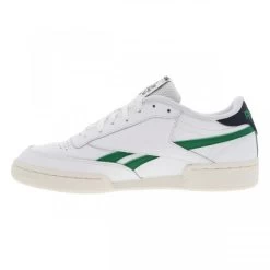 Baskets Reebok Club C En Cuir Blanc à Lacets Plats Et à Semelle Plate Grainée -Passons à la mode masculine ! 113144 19460ch baskets reebok club c en cuir blanc a lacets plats et a semelle plate grainee 03 600x600