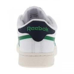 Baskets Reebok Club C En Cuir Blanc à Lacets Plats Et à Semelle Plate Grainée -Passons à la mode masculine ! 113144 19460ch baskets reebok club c en cuir blanc a lacets plats et a semelle plate grainee 04 600x600