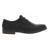 Derbies RIEKER® En Cuir Noir à Talon Aspect Boisé Décroché Bas -Passons à la mode masculine ! 113168 19517ch derbies rieker en cuir noir a talon aspect boise decroche bas 01 600x600
