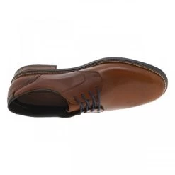 Derbies RIEKER® En Cuir Noisette à Talon Décroché Bas -Passons à la mode masculine ! 113169 19518ch derbies rieker en cuir noisette a talon decroche bas 05 600x600