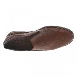Derbies à Soufflets élastiqués Et Talon Plat RIEKER® En Cuir Marron -Passons à la mode masculine ! 113171 19520ch derbies a soufflets elastiques et talon plat rieker en cuir marron 05 600x600