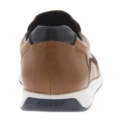 Mocassins RIEKER® Marron à Soufflets élastiqués -Passons à la mode masculine ! 113223 19580ch mocassins rieker marron a soufflets elastiques 04 600x600