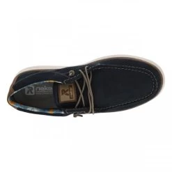 Baskets Basses Rieker® R- Evolution En Cuir Bleu Marine -Passons à la mode masculine ! 113297 19657ch baskets basses rieker r evolution en cuir bleu marine 05 600x600