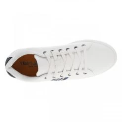 Baskets Basses Teddy Smith Simili Cuir Blanc à Semelle Tennis Vulcanisée -Passons à la mode masculine ! 113390 19759ch baskets basses teddy smith simili cuir blanc a semelle tennis vulcanisee 05 600x600