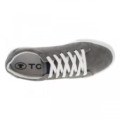 Baskets Basses Tom Tailor En Simili Nubuck Gris à Semelle Vulcanisée -Passons à la mode masculine ! 113419 19795ch baskets basses tom tailor en simili nubuck gris a semelle vulcanisee 05 600x600