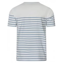 Armor-Lux T-shirt Col Rond Armor Lux En Coton Manches Courtes Blanc Rayé -Passons à la mode masculine ! 113722 147191vt t shirt col rond armor lux en coton manches courtes blanc raye 02 600x600