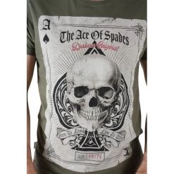 T-shirt Col Rond Deeluxe En Coton Avec Manches Courtes Vert Kaki Imprimé -Passons à la mode masculine ! 113741 147136vt t shirt col rond deeluxe en coton avec manches courtes vert kaki imprime 05 600x600