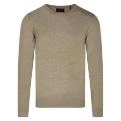Pull Col Rond Teddy Smith Avec Manches Longues Beige