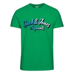 T-shirt Avec Manches Courtes Et Col Rond Jack & Jones Coton Vert