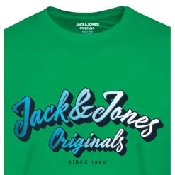 T-shirt Avec Manches Courtes Et Col Rond Jack & Jones Coton Vert -Passons à la mode masculine ! 113929 146835vt t shirt avec manches courtes et col rond jack et jones coton vert 03 600x600
