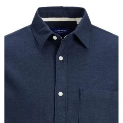 Chemise Avec Manches Longues Et Col Français Jack & Jones Marine -Passons à la mode masculine ! 113966 146778vt chemise avec manches longues et col francais jack et jones marine 03 600x600
