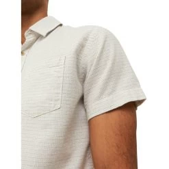 Chemise Avec Manches Courtes Et Col Français Jack & Jones Coton Beige à Pois -Passons à la mode masculine ! 113977 146767vt chemise avec manches courtes et col francais jack et jones coton beige a pois 04 600x600