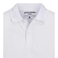 Polo Avec Manches Courtes Et Col Boutonné Jack & Jones Coton Blanc -Passons à la mode masculine ! 113984 146760vt polo avec manches courtes et col boutonne jack et jones coton blanc 03 600x600