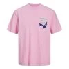 T-shirt Avec Manches Courtes Et Col Rond Jack & Jones Coton Rose -Passons à la mode masculine ! 113987 146757vt t shirt avec manches courtes et col rond jack et jones coton rose 01 600x600