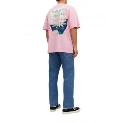 T-shirt Avec Manches Courtes Et Col Rond Jack & Jones Coton Rose -Passons à la mode masculine ! 113987 146757vt t shirt avec manches courtes et col rond jack et jones coton rose 05 600x600
