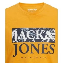 T-shirt Avec Manches Courtes Et Col Rond Jack & Jones Coton Jaune -Passons à la mode masculine ! 113993 146751vt t shirt avec manches courtes et col rond jack et jones coton jaune 03 600x600