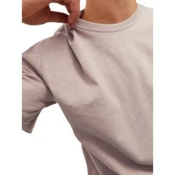 T-shirt Avec Manches Courtes Et Col Rond Jack & Jones Coton Beige -Passons à la mode masculine ! 114007 146737vt t shirt avec manches courtes et col rond jack et jones coton beige 04 600x600