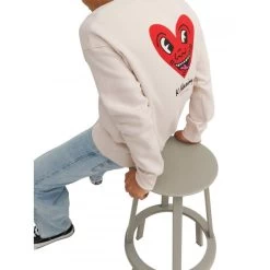 Sweat Avec Manches Longues Et Col Rond Jack & Jones Beige -Passons à la mode masculine ! 114023 146721vt sweat avec manches longues et col rond jack et jones beige 08 600x600