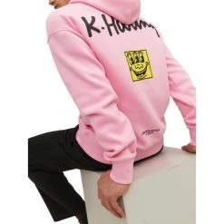 Sweat Avec Manches Longues Et Col à Capuche Jack & Jones Coton Rose -Passons à la mode masculine ! 114025 146719vt sweat avec manches longues et col a capuche jack et jones coton rose 03 600x600