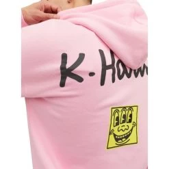 Sweat Avec Manches Longues Et Col à Capuche Jack & Jones Coton Rose -Passons à la mode masculine ! 114025 146719vt sweat avec manches longues et col a capuche jack et jones coton rose 07 600x600