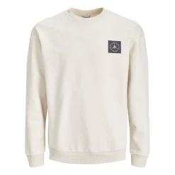 Sweat Avec Manches Longues Et Col Rond Jack & Jones Blanc
