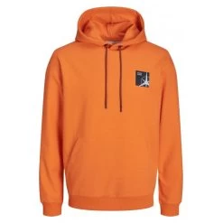 Sweat à Capuche Jack & Jones En Coton Mélangé Orange
