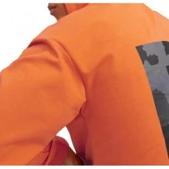 Sweat à Capuche Jack & Jones En Coton Mélangé Orange -Passons à la mode masculine ! 114031 146713vt sweat a capuche jack et jones en coton melange orange 03 600x600