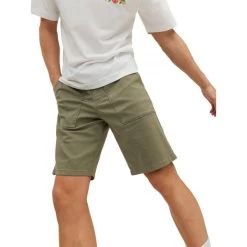 Short Jack & Jones Lewis Coton Kaki -Passons à la mode masculine ! 114074 146670vt short jack et jones lewis coton kaki 07 600x600