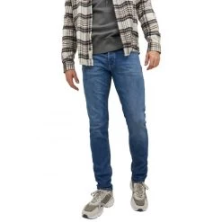 Jean Jack & Jones Liam Coton Biologique Indigo -Passons à la mode masculine ! 114083 146661vt jean jack et jones liam coton biologique indigo 04 600x600