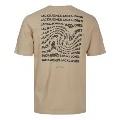 T-shirt Avec Manches Courtes Et Col Rond Jack & Jones Coton Beige -Passons à la mode masculine ! 114088 146656vt t shirt avec manches courtes et col rond jack et jones coton beige 03 600x600