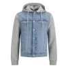 Blouson En Jean Avec Manches Longues Et Col à Capuche Jack & Jones Coton Bleu -Passons à la mode masculine ! 114093 146651vt blouson en jean avec manches longues et col a capuche jack et jones coton bleu 01 600x600