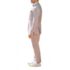 Veste Blazer Avec Manches Longues Et Col Cubain Hafnium Rose -Passons à la mode masculine ! 114288 147839vt veste blazer avec manches longues et col cubain hafnium rose 05 600x600