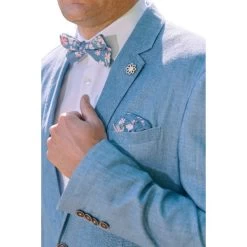 Blazer Avec Manches Longues Et Col Cubain Hafnium Bleu -Passons à la mode masculine ! 114290 147837vt blazer avec manches longues et col cubain hafnium bleu 03 600x600