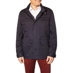 Parka Avec Manches Longues Et Col Montant Hafnium Marine