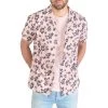Chemise Avec Manches Courtes Et Col à Revers Le Temps Des Cerises Coton Rose Fleuri -Passons à la mode masculine ! 114652 148104vt chemise avec manches courtes et col a revers le temps des cerises coton rose fleuri 02 600x600
