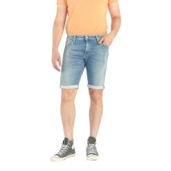 Short Le Temps Des Cerises Coton Mélangé Bleu -Passons à la mode masculine ! 114658 148098vt short le temps des cerises coton melange bleu 06 600x600