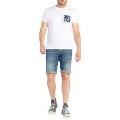 Short Le Temps Des Cerises Coton Indigo -Passons à la mode masculine ! 114660 148096vt short le temps des cerises coton indigo 04 600x600