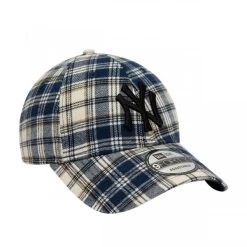 Casquette New Era 9Forty® En Coton Bleu Marine à Carreaux -Passons à la mode masculine ! 115056 148915vt casquette new era 9forty en coton bleu marine a carreaux 03 600x600