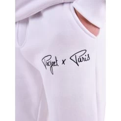 Pantalon Project X Blanc -Passons à la mode masculine ! 115147 148750vt jogging project x blanc 04 600x600