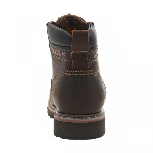 Bottines Fourrées Dockers, En Cuir Nubuck Marron, Talon Décroché Bas 6 Bottines Fourrées Dockers, En Cuir Nubuck Marron, Talon Décroché Bas – Image 4